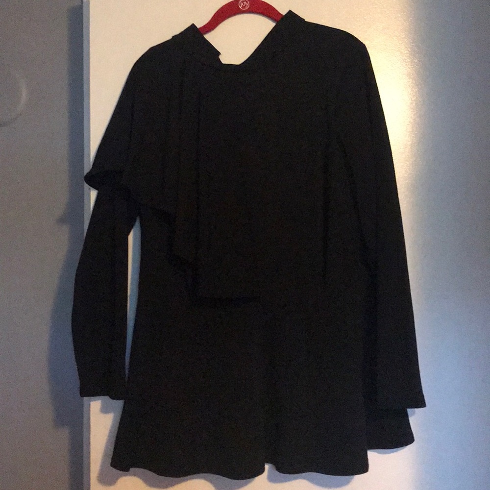 Flared dress shirt